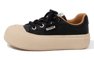 Женские черные противоскользящие и износостойкие дышащие низкие кеды Feiyue для скейтбординга