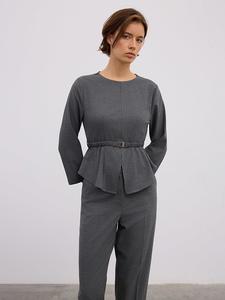 BGN Блузка антрацитового цвета