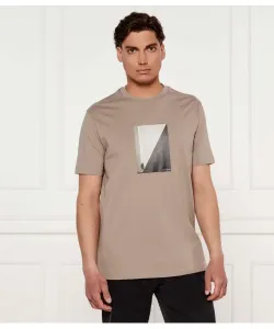 Футболка Regular fit Armani Exchange, бежевый
