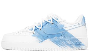 Кроссовки Nike Air Force 1 Skateboarding Shoes Women's Low-top White/blue, синий