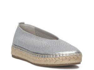 Балетки Lucky Brand Orena Espadrille Slip-On, серебристый металлик
