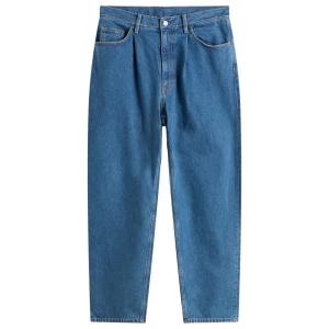 Широкие зауженные джинсы Beams, used индиго