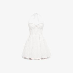 Платье мини House Of Cb Harriet на бретелях из хлопковой ткани, белый