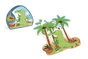 Скретч-пазл контурный Крокодил, 36 шт. Scratch