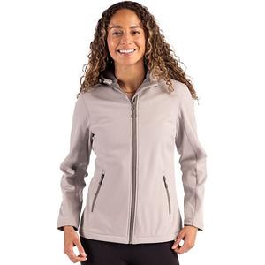Куртка с капюшоном Tempo recycled stretch softshell Clique, Silver Grey Pure Slate