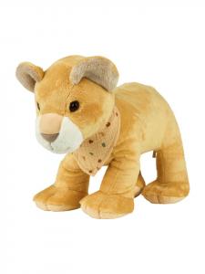 Большая мягкая игрушка-лев Лео желтого цвета