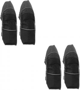 Регулируемые мотоциклетные наколенники, ветрозащитные защитные накладки для езды на велосипеде, катания на коньках и других видах спорта, эргономичные FOMIYES, Black men pads -