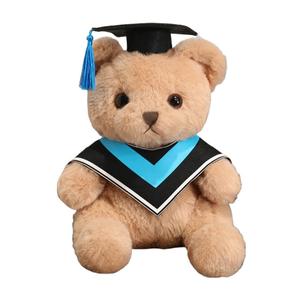 Плюшевый мишка выпускник, мантия бакалавра и докторская шапочка, мультяшная игрушка плюшевый мишка ZOCO