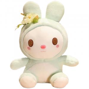 Плюшевая кукла Rabbit Mattress Pad Doll высотой 45 см Barbne, светло-зеленый