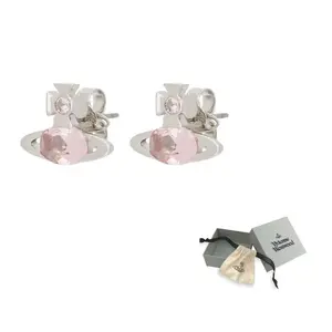 Vivienne Westwood Латунные серьги женские розовые