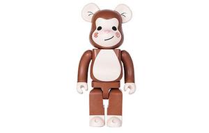 BE@RBRICK X Clot Monkey Edison Chen Juice Brown