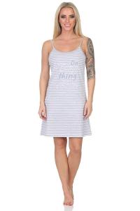 Ночная рубашка NORMANN Spaghetti Neglige Streifenoptik, серый