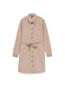 Платье-рубашка VERO MODA VMELLY, Light beige/Dark beige