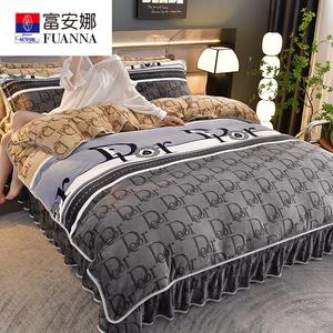 Fuanna Пододеяльник 150х200 см из утолщенного молочного вельвета, цвет Simple Life