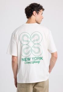 Футболка America Today Print T-shirt, Off White/Off-White