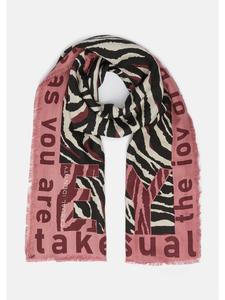 Comma Шарф 49F1_розового цвета