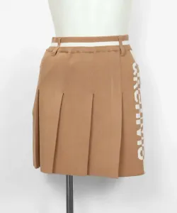 Плиссированная юбка из трикотажа, подобранная по цвету Archivio, цвет Beige(019)