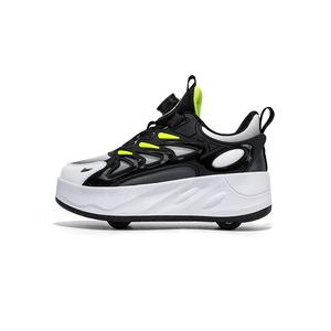 Износостойкие сбалансированные низкие детские кроссовки для активного отдыха Kuding, черный