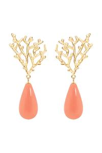 Позолоченные серьги Lilou, золотой