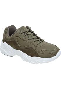 Кроссовки CHUNKY Leather Trainers в спортивном стиле ENDURANCE ATHLECIA, оливковый