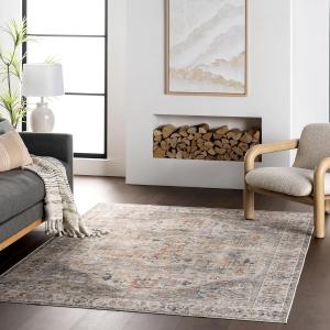 Nuloom Vita Medallion круглый ковер 183 x 183 см машинная стирка для гостиной спальни столовой, taupe