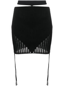 ANDREĀDAMO трикотажная юбка с поясом, черный