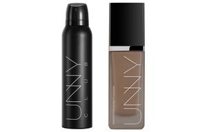 Спрей для макияжа unny liquid foundation и набор для фиксации макияжа комбо набор косметики контроль жирного блеска стойкий без переноса прозрачный 30мл/100мл UNNY CLUB