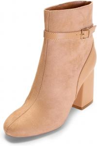 Женские ботильоны FOWT на щиколотку с закрытым круглым носком, боковой молнией, короткие ботинки с ремешками, массивные средние каблуки, формальные модные деловые туфли на зиму, размеры 4-16 US, Khaki