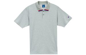 Футболка поло унисекс светло-серая Champion