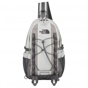 THE NORTH FACE Нейлоновая поясная сумка кроссбоди унисекс бежевая и коричневая, Beige & Tan