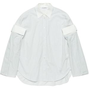 Acne Studios Рубашка Button Up Striped Layered Shirt