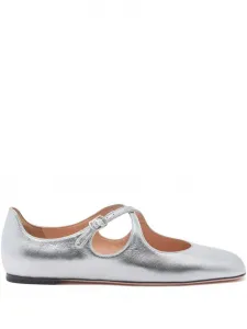 Балетки Bally, серебристый
