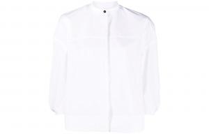 Jil Sander Укороченный топ женский белый с круглым вырезом, средней длины