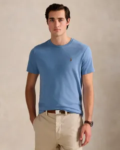 Мужская футболка Custom Slim Fit Polo Ralph Lauren, голубой