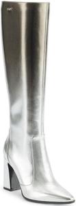 Женские сапоги DKNY Soryn до колена с блочным каблуком, Pewter/Silver