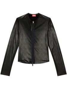 Diesel топ S-Nes из искусственной кожи, черный