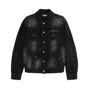 Куртка Amiri Bleach Bandana Denim Jacket, Faded Black