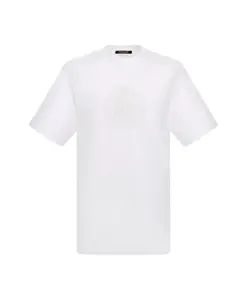 Белая футболка с логотипом RC, произведено в Италии. Roberto Cavalli, белый