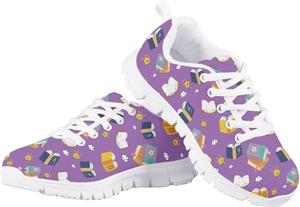 Унисекс детские модные кроссовки для повседневной носки, бега и прогулок, всепогодные Giftpuzz, фиолетовый