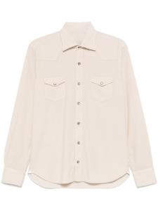 Вельветовая рубашка Barba, нейтральный цвет