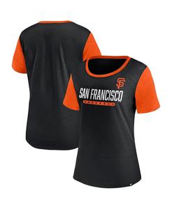 Женская черная футболка с логотипом San Francisco Giants Mound Fanatics, черный