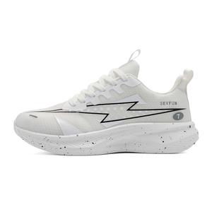 7 SEVFUN Унисекс кроссовки низкие черно-белые дышащие, цвет White (Breathable)