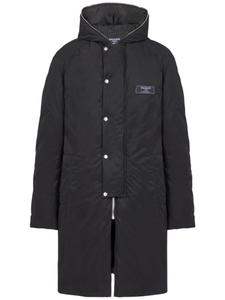 Balmain длинный пуховик, черный