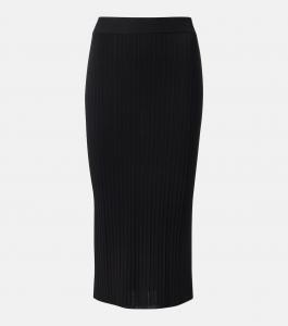 Риб-миди юбка Joseph, черный