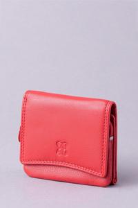 Маленький кожаный кошелек Lakeland с клапаном Lakeland Leather, красный
