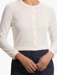 Theory Укороченный кардиган из мериносовой шерсти, цвет «новый слоновая кость»