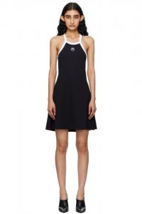 Расклешенное мини-платье Marine Serre, черный