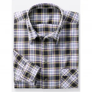 Классическая рубашка в клетку Classic, серый