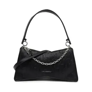 Кожаная сумка через плечо Karl Lagerfeld, черный