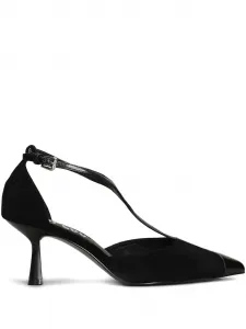 Замшевые туфли с Т-образным ремешком Bibi Lou, черный